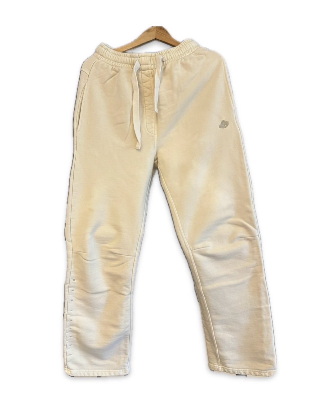 Women’s Cream Straight Leg Drawstring Joggers